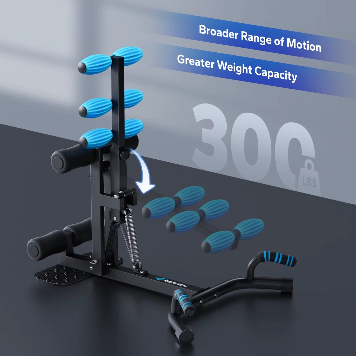 Deep Squat Machine Adjustable Glutes Trainer Machine Core Leg Push up Workout Machine Multifunctional Buttocks Machine